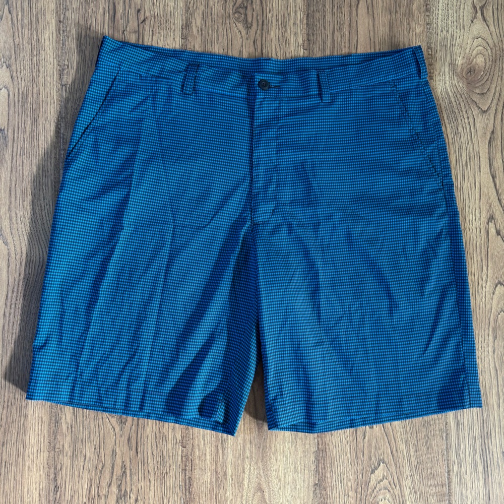 PGA Tour Men's Blue Patterned Shorts